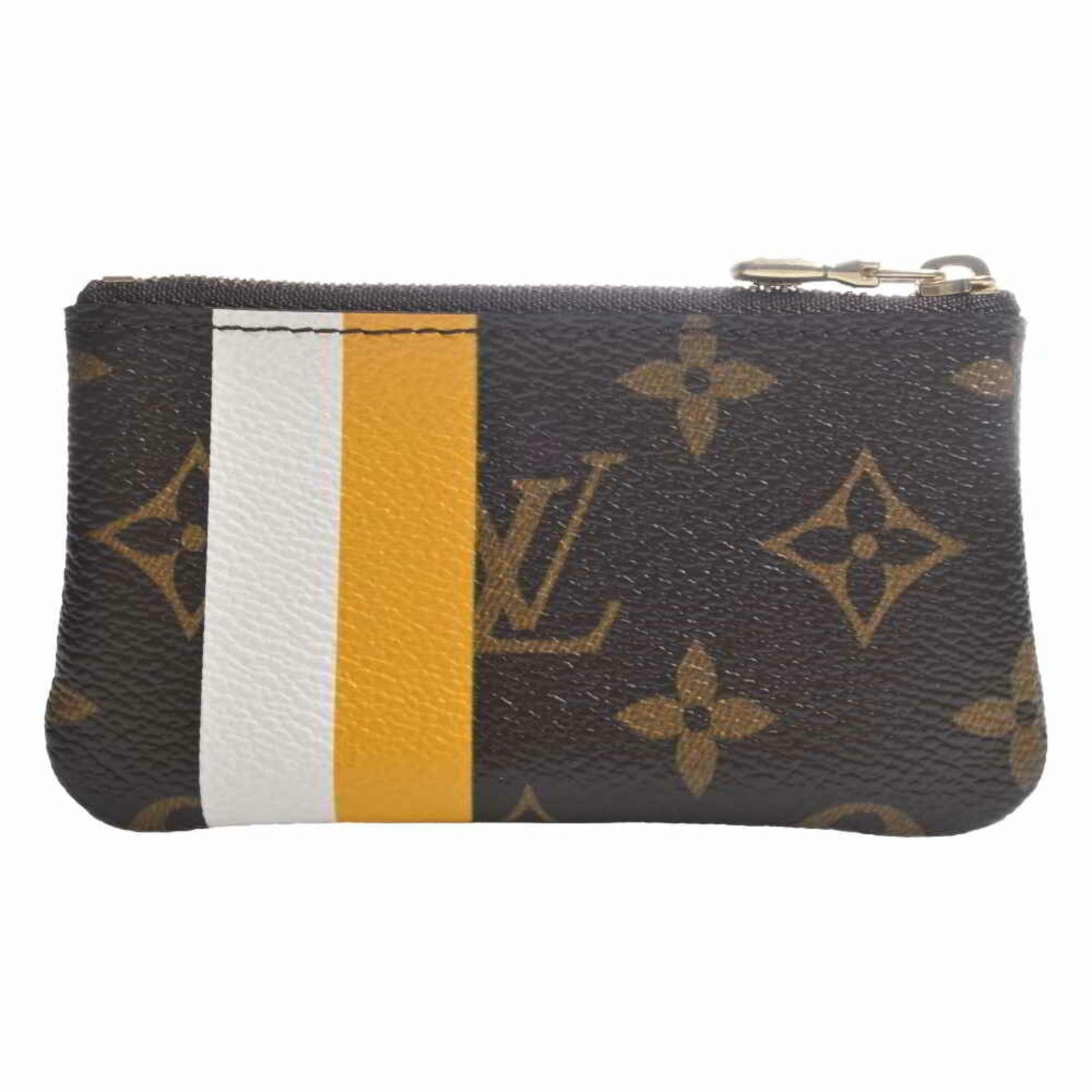 LOUIS VUITTON Louis Vuitton Monogram Groom Pochette Cle Coin Case M60033  Brown Multicolor