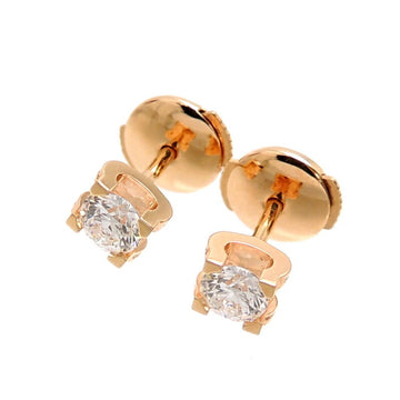 CARTIER C de Diamond Ladies Earrings N8502300 750 Pink Gold