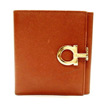 SALVATORE FERRAGAMO Ferragamo Gancini AQ-220117 leather wallet bi-fold ladies