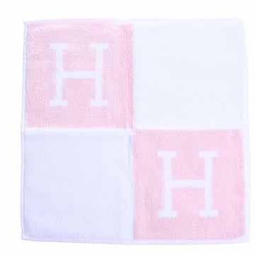 HERMES Cotton Avalon Hand Towel Pink Ladies