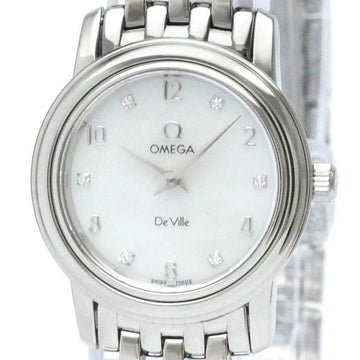 OMEGAPolished  De Ville Prestige Diamond MOP Steel Ladies Watch 4570.75 BF567496