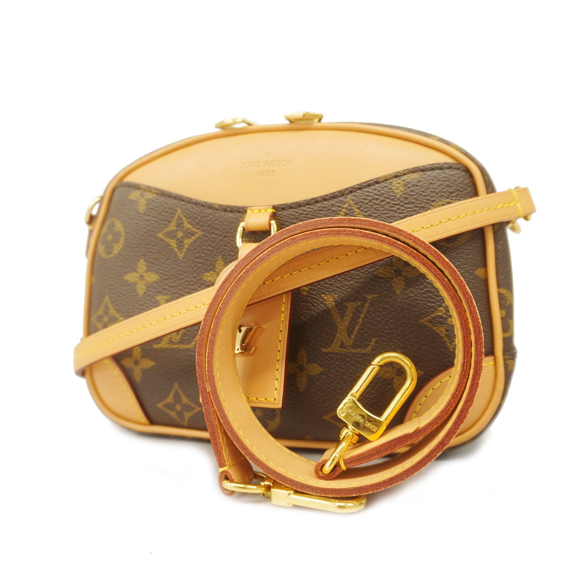 Brown Louis Vuitton Monogram Deauville Mini Crossbody Bag