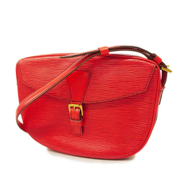 LOUIS VUITTON Shoulder Bag Epi Genefeuille M52157 Castilian Red Ladies