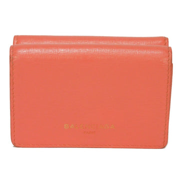 BALENCIAGA Trifold Wallet Essential Mini Pink Compact Old Logo Rose Blush 490621 DLK0N 6811 Women's Billfold