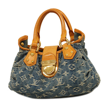 LOUIS VUITTONAuth  Monogram Denim Pleaty M95020 Women's Handbag Blue