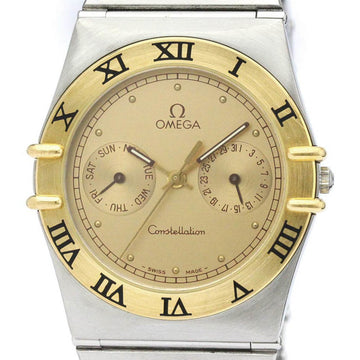 OMEGAPolished  Constellation Day Date 18K Gold Steel Watch 396.1070 BF559652