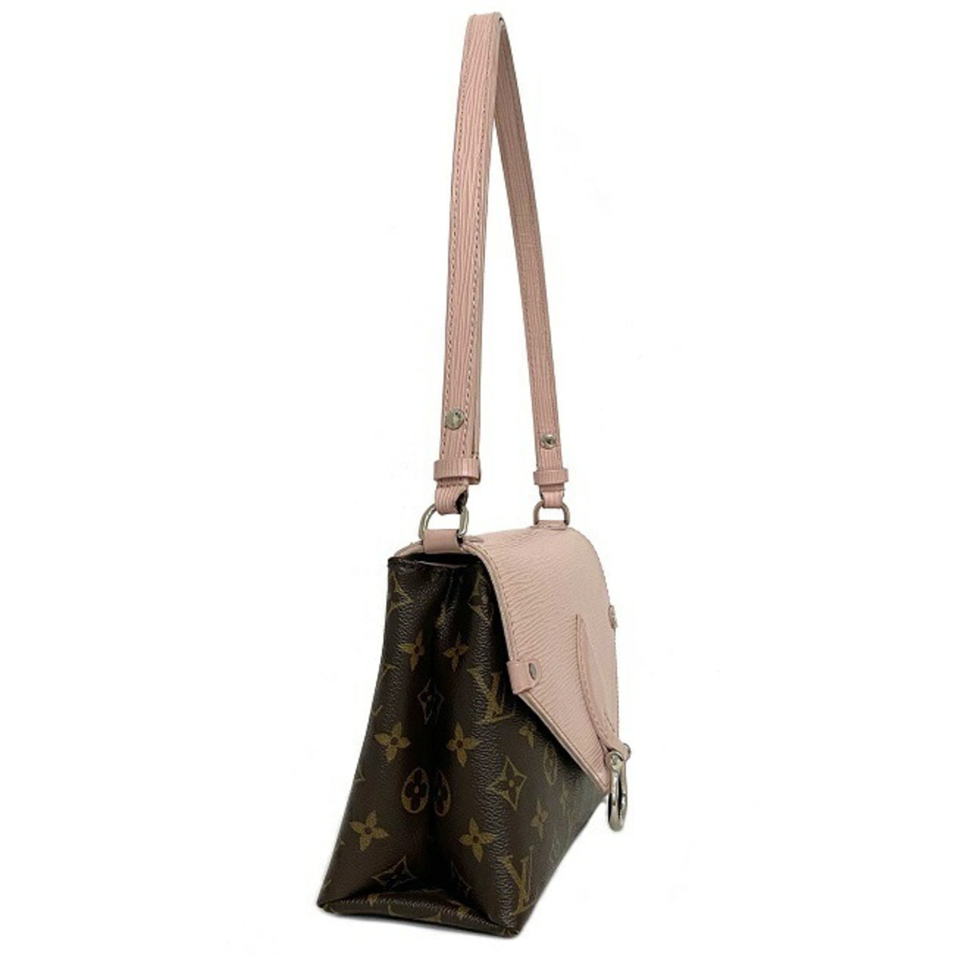 Authenticated Used Louis Vuitton Handbag Shoulder Bag 2Way Rose De