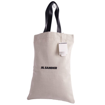 JIL SANDER Bag Tote Handbag Canvas Pattern Men's Women's Beige