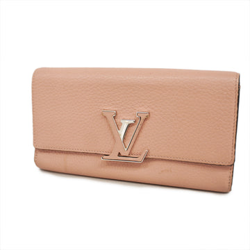 LOUIS VUITTONAuth  Taurillon Portofeuil Capsine M61250 Magnolia