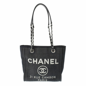 Chanel Deauville Tote PM Blue Ladies Bag