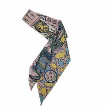 HERMES Twilly Amazon Dance Pink Series Brand Accessory Scarf Women's