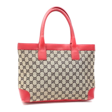 GUCCI tote bag ladies red GG canvas leather 001 1119 hand