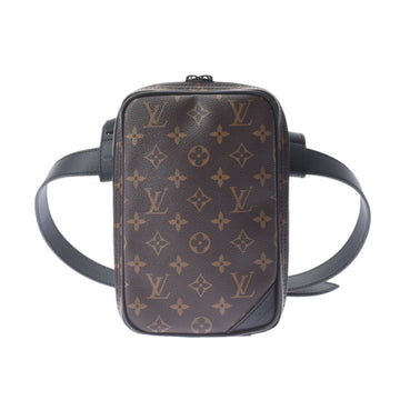 LOUIS VUITTON Monogram Utility Side Bag Virgil Abloh Brown M44428 Men's Canvas Body Shindo