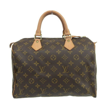 Louis Vuitton Monogram Speedy 30 Handbag Brown PVC