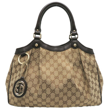 GUCCI tote bag ladies handbag 211944 GG canvas brown