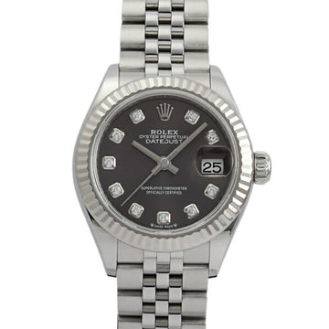 ROLEX Datejust Lady 28 279174G Dark Gray Dial Watch Ladies