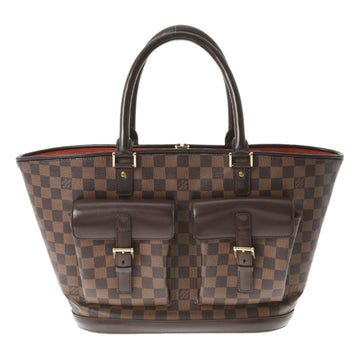 Louis Vuitton Damier Manosque GM Brown N51120 Women's Canvas Handbag