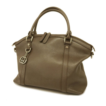 GUCCIAuth  Tote Bag 341503 Women's Leather Brown