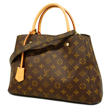 LOUIS VUITTONAuth  Monogram 2way Bag Montaigne MM M41056