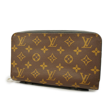 LOUIS VUITTONAuth  Monogram Macassar Zippy XL Long Wallet M61506