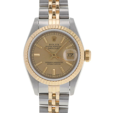 ROLEX Datejust 69173 Ladies YG/SS Watch Automatic Winding Champagne Dial