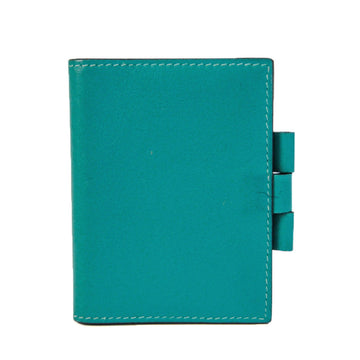 HERMES Pocket Size Planner Cover Blue Paon mini notebook cover