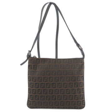 Fendi Zucca Pattern Shoulder Bag Canvas Ladies