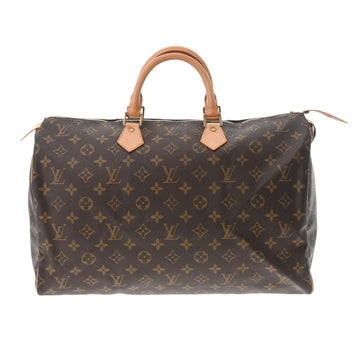 LOUIS VUITTON Monogram Speedy 40 Brown M41522 Women's Canvas Handbag