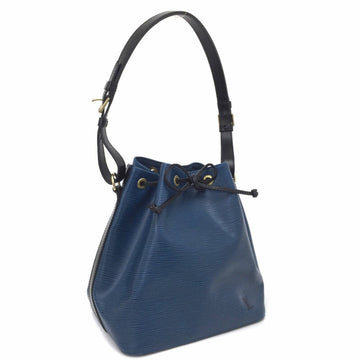 Louis Vuitton Shoulder Bag Epi Petit Noe Bicolor M44152 Leather Toledo Blue x Noir Ladies LOUIS VUITTON