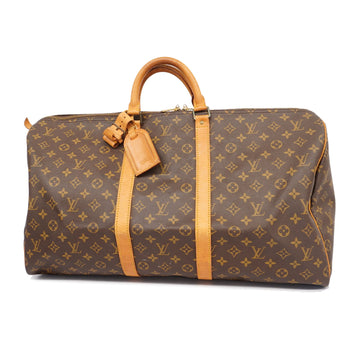 LOUIS VUITTONAuth  Monogram Keepol 55 M41424 Men,Women,Unisex Boston Bag