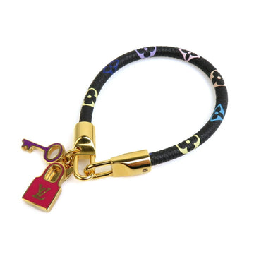 LOUIS VUITTON Bracelet Monogram Multicolor Luck It Noir Ladies M6603