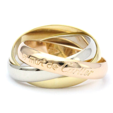 CARTIER Trinity Pink Gold [18K],White Gold [18K],Yellow Gold [18K] Fashion No Stone Band Ring Gold