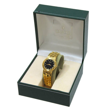 GUCCI wrist watch 12P 3300.2.L black, gold quartz