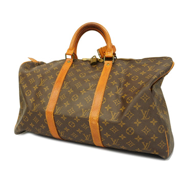 LOUIS VUITTONAuth  Monogram Keepol 50 M41426 Men,Women,Unisex Boston Bag