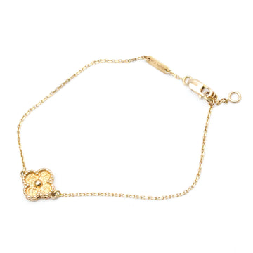 VAN CLEEF & ARPELS Sweet Alhambra Bracelet VCARO8DC00 Pink Gold [18K] No Stone Charm Bracelet Pink Gold