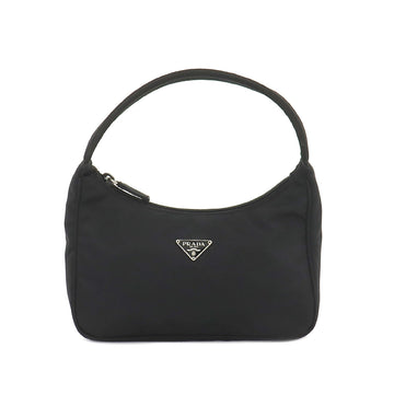 PRADA mini hand bag nylon nero black MV515 silver metal fittings Hand Bag