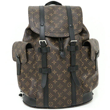 Louis Vuitton Christopher PM Rucksack Backpack Monogram Macassar Men's M43735 Brown Black