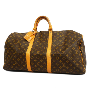 LOUIS VUITTONAuth  Monogram Keepol 55 M41424 Men,Women,Unisex Boston Bag