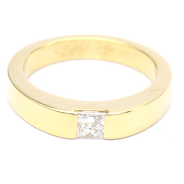 CARTIER Tank Diamond Ring Yellow Gold [18K] Fashion Diamond Band Ring Carat/0.25 Gold