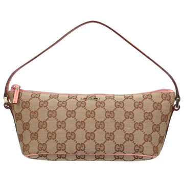 GUCCI GG Campus Handbag Canvas Beige Ladies