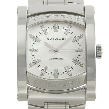 BVLGARI Assioma Diamond Index AA44S Stainless Steel Silver Automatic Winding Men's Shell Dial Watch