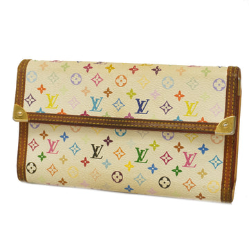 LOUIS VUITTONAuth  Monogram Multicolore Portofeuil International M92659 Women's