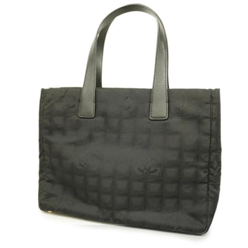 CHANEL Tote Bag New Travel Nylon Black Gold Hardware Women's