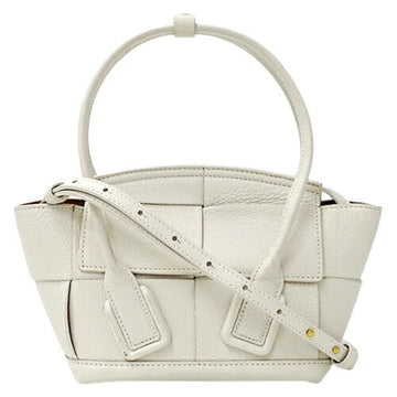 BOTTEGA VENETA BOTTEGAVENETA Bag Women's Handbag Shoulder 2way Leather The Arco White Crossbody