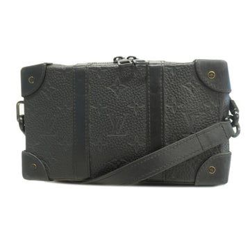 LOUIS VUITTON Shoulder Bag Taurillon Soft Trunk Wallet M80224 Noir Ladies