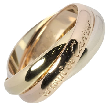 CARTIER Trinity No. 11 Ring 7.79g K18 Gold YG PG WG