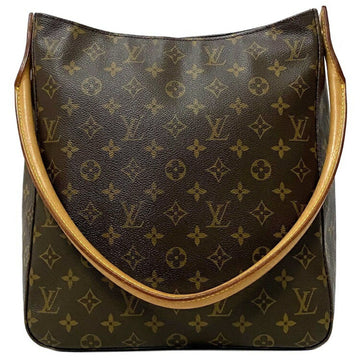 Louis Vuitton Shoulder Bag Looping Brown Monogram M51145 MI0020 LOUIS VUITTON LV Tote Rectangle One Handle