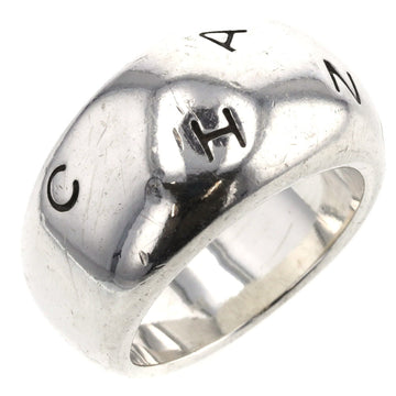 Chanel Ring Wide Silver 925 Top 11 Bottom 13.5 Ladies CHANEL