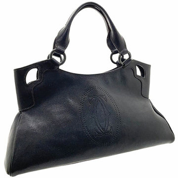 Cartier Handbag Marcello de SM Leather Black L1000833 2C Tote Bag Back Ladies