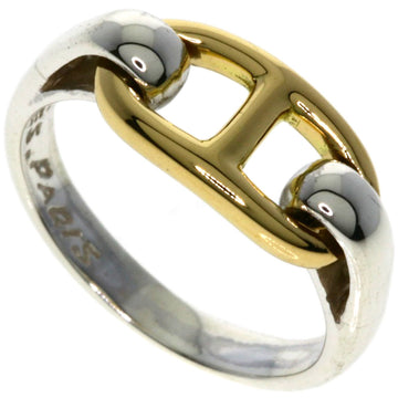 HERMES Chaine d'Ancre Ring Silver Women's